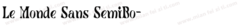 Le Monde Sans SemiBo字体转换